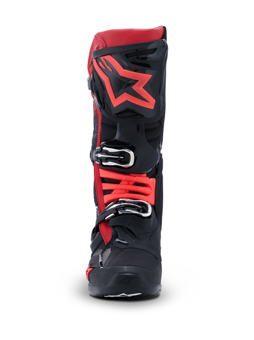 Alpinestars Tech 10 Boots Black Red Top Two Moto