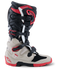 Alpinestars Tech 7 Boots Enduro Black Light-Gray Bright-Red Top Two Moto