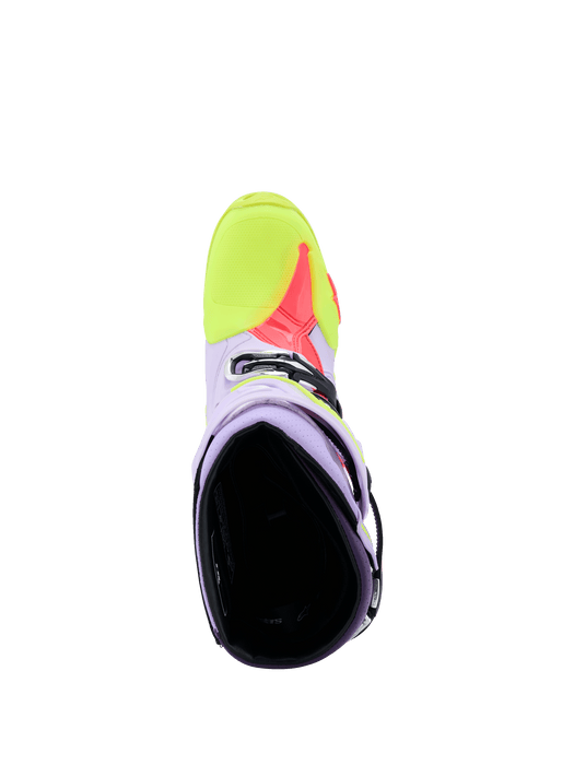Alpinestars Tech 10 Supervented Purple Fluroyellow Diva-Pink Top Two Moto