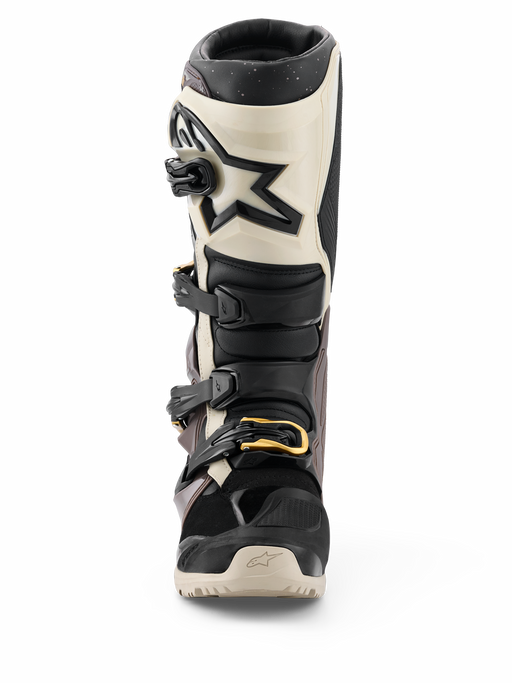 Alpinestars Tech 7 Boots Drystar Enduro Black Dark-Gray Gold Top Two Moto