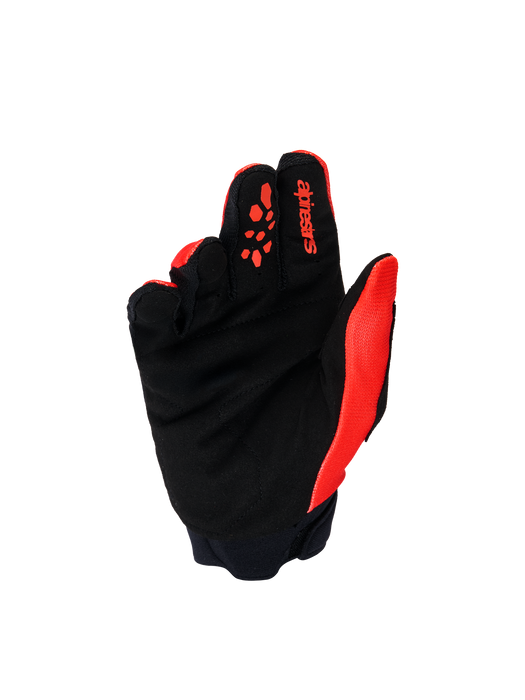 Alpinestars 2026 Youth Full Bore V2 Gloves Bright Red Black Top Two Moto