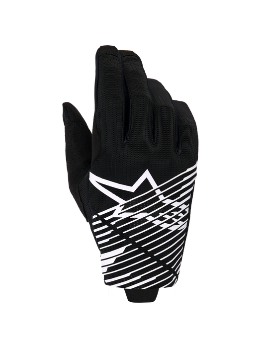 Alpinestars 2025-2026 Radar Pro Gloves Black White Top Two Moto
