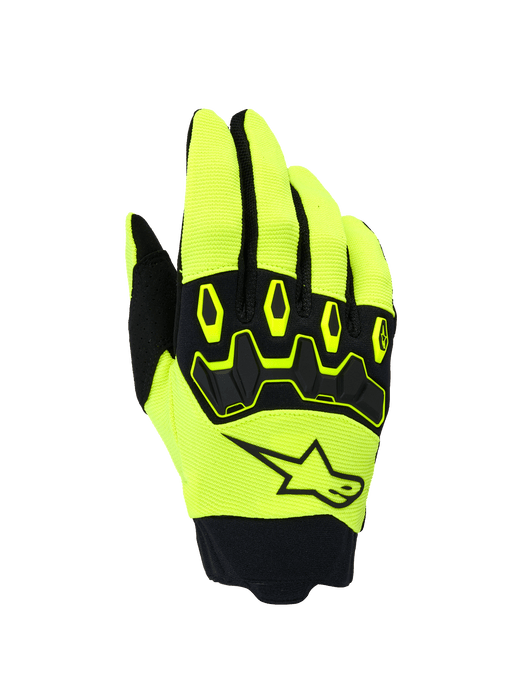 Alpinestars 2026 Full Bore V2 Gloves Yellowfluro Black Top Two Moto
