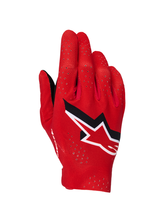 Alpinestars 2026 Supertech MX Gloves Fire-Red Black White Top Two Moto