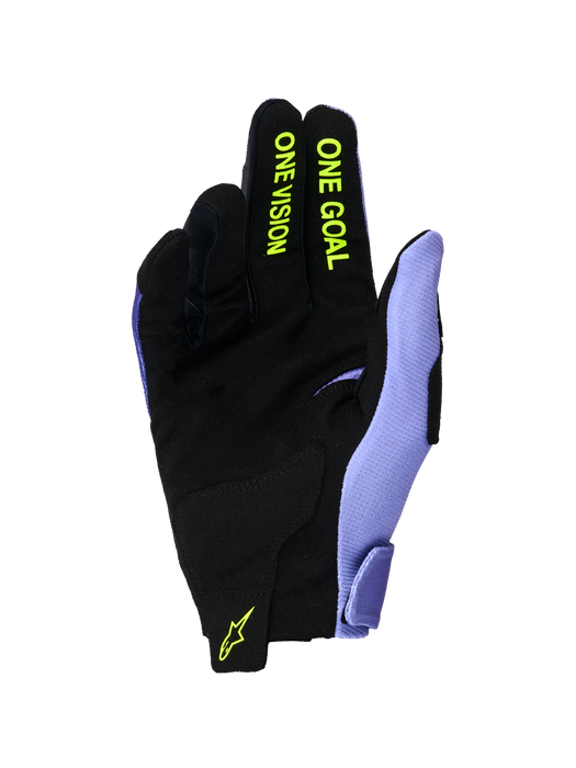 Alpinestars 2024-2026 Radar Gloves Purple Yellow-Fluro Top Two Moto