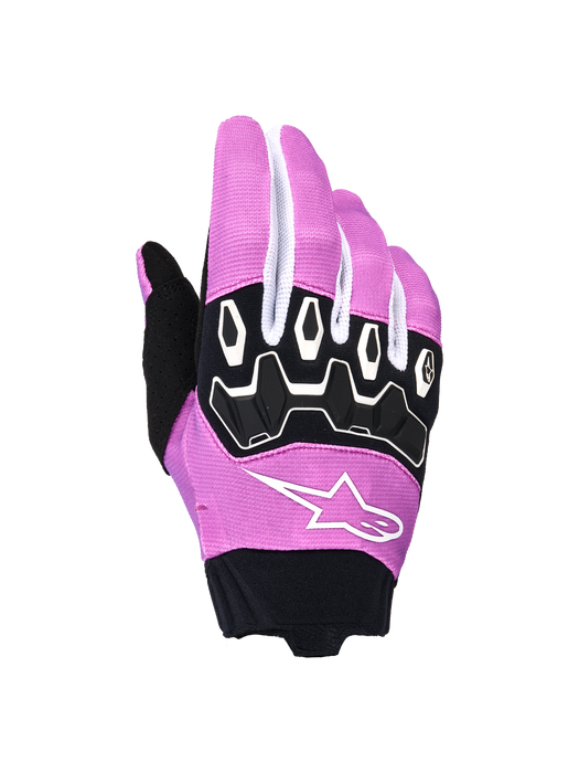 Alpinestars 2026 Womens Full Bore V2 Glove White Fluro-Pink Black Top Two Moto