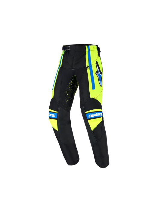 Alpinestars 2026 Kids Racer Nomur Pants Dark-Navy Fluro-Yellow Ucla-Blue Top Two Moto