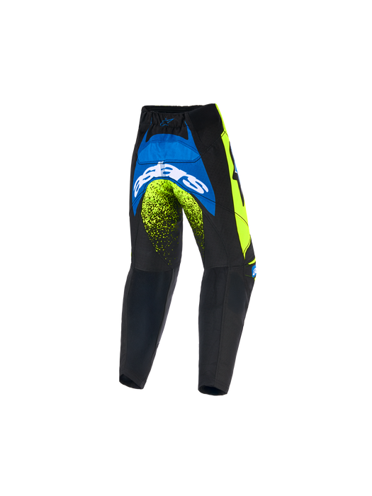 Alpinestars 2026 Kids Racer Nomur Pants Dark-Navy Fluro-Yellow Ucla-Blue Top Two Moto