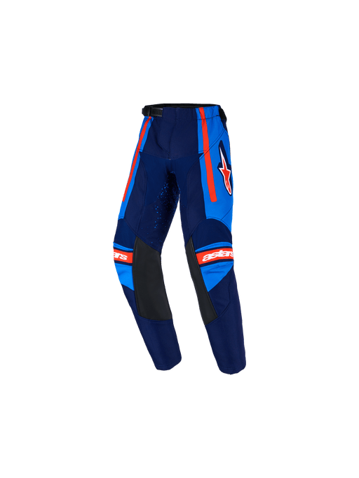 Alpinestars 2026 Kids Racer Nomur Pants Dark-Navy Orange Ucla-Blue Top Two Moto