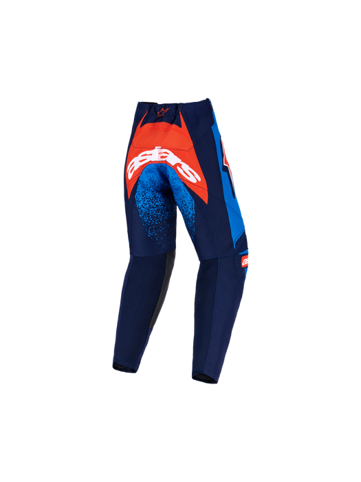 Alpinestars 2026 Kids Racer Nomur Pants Dark-Navy Orange Ucla-Blue Top Two Moto
