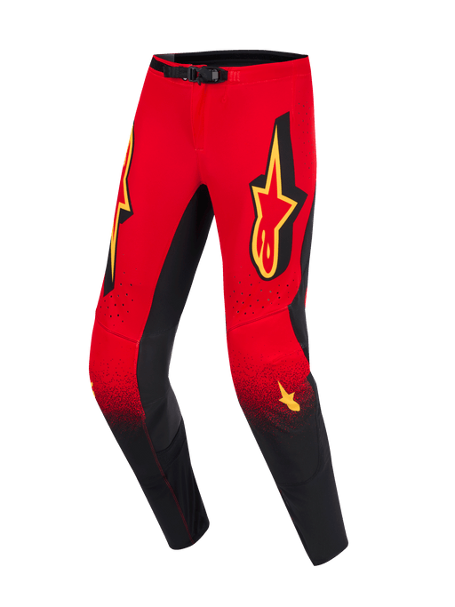 Alpinestars 2026 Supertech Scenz Pants Red Black Yellow Top Two Moto