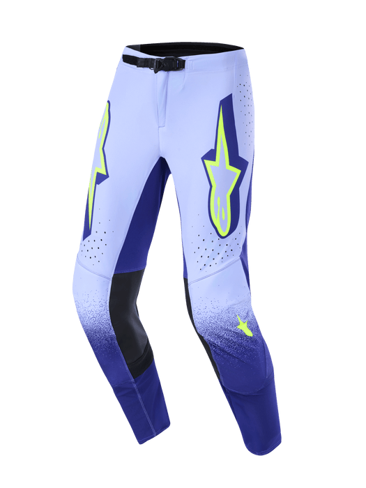 Alpinestars 2026 Supertech Scenz Pants Purple Fluro-Yellow Top Two Moto