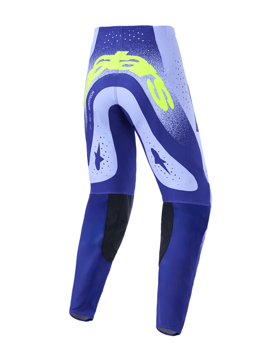 Alpinestars 2026 Supertech Scenz Pants Purple Fluro-Yellow Top Two Moto