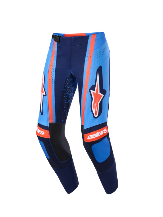 Alpinestars 2026 Techstar Nomur Pants Dark-Navy Orange Ucla Blue Top Two Moto