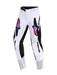 Alpinestars 2026 Youth Supertech Vista Pants White Purple Black Top Two Moto