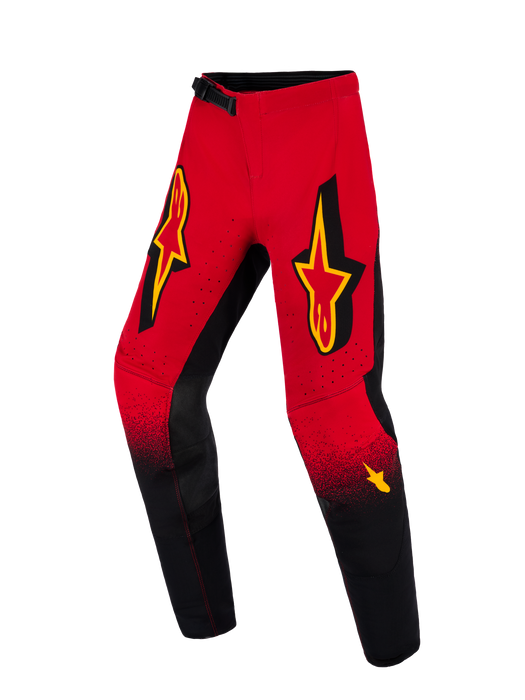 Alpinestars 2026 Youth Supertech Scenz Pants Red Black Yellow Top Two Moto