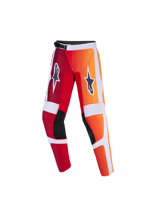 Alpinestars 2026 Youth Fluid Portl Pants Red Light-Gray Dark-Gray Top Two Moto