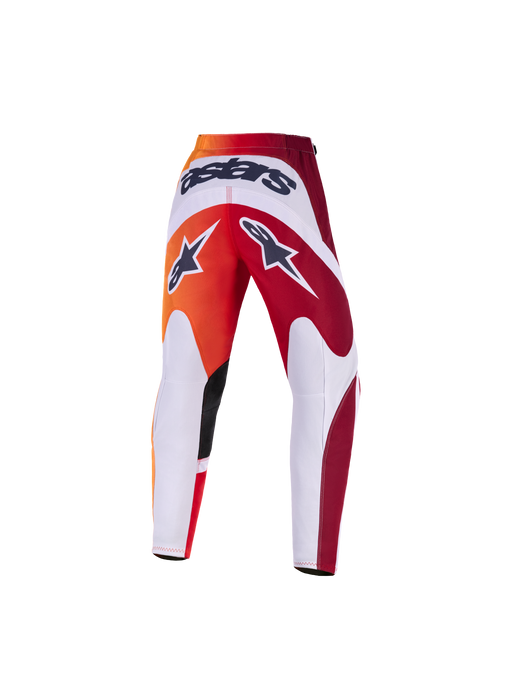 Alpinestars 2026 Youth Fluid Portl Pants Red Light-Gray Dark-Gray Top Two Moto