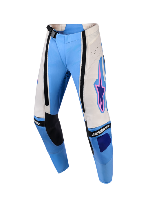 Alpinestars 2026 Womens Techstar Nomur Pan Light-Blue Off-White Black Top Two Moto