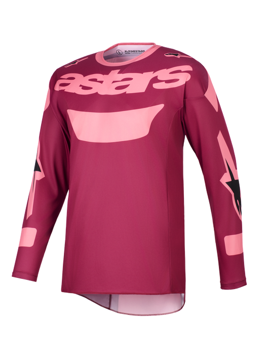 Alpinestars 2026 Racer Riway Jersey Dark-Red Coral Top Two Moto
