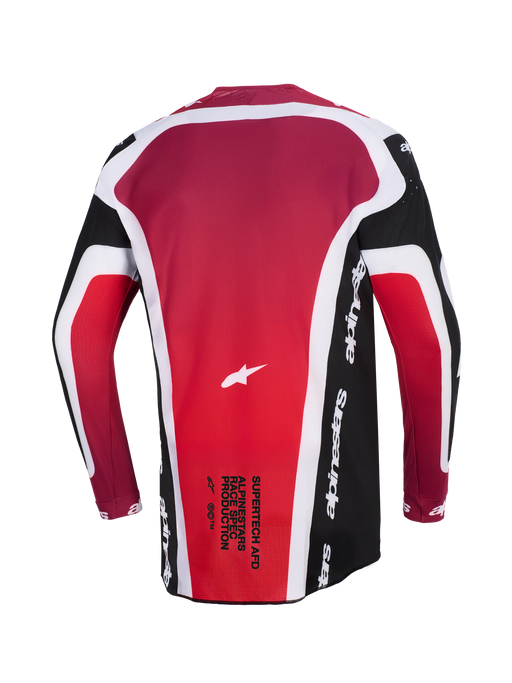 Alpinestars 2026 Supertech Pro Vista Jersey Black Red White Top Two Moto