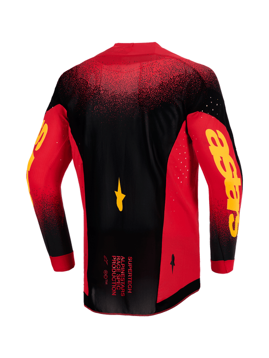 Alpinestars 2026 Supertech Scenz Jersey Red Black Yellow Top Two Moto
