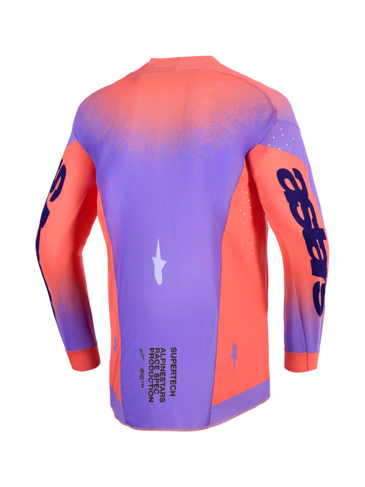 Alpinestars 2026 Supertech Scenz Jersey Hot-Coral Purple Top Two Moto