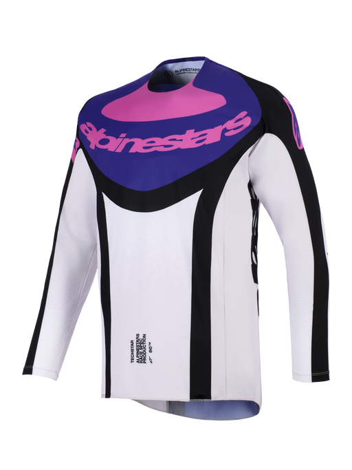 Alpinestars 2026 Techstar Knif Jersey Black Light-Gray Purple Top Two Moto