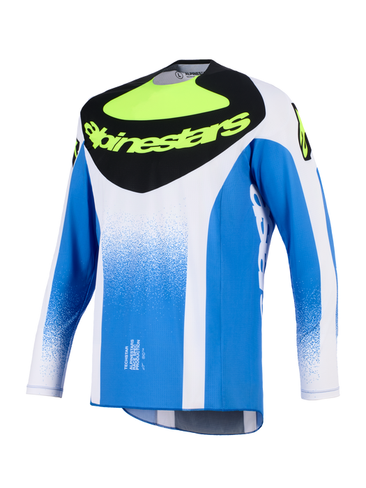 Alpinestars 2026 Techstar Knif Jersey Ucla Blue Black Yellow-Fluro Top Two Moto
