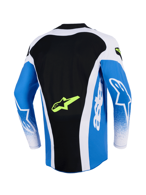 Alpinestars 2026 Techstar Knif Jersey Ucla Blue Black Yellow-Fluro Top Two Moto