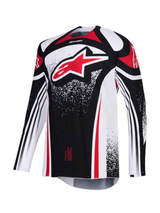 Alpinestars 2026 Techstar Nomur Jersey Black White Red Top Two Moto