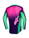 Alpinestars 2026 Techstar Nomur Jersey Deep-Purple Green Fluro-Pink Top Two Moto