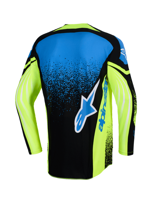 Alpinestars 2026 Techstar Nomur Jersey Dark-Navy Fluro-Yellow Ucla Blue Top Two Moto