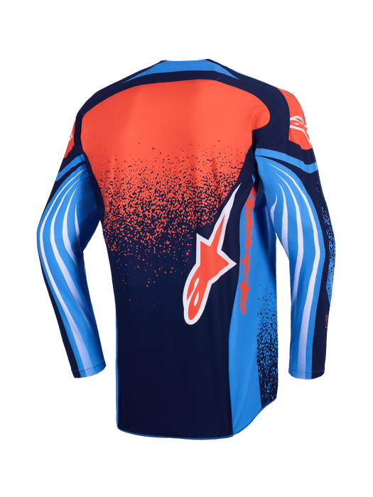 Alpinestars 2026 Techstar Nomur Jersey Dark-Navy Orange Ucla Blue Top Two Moto