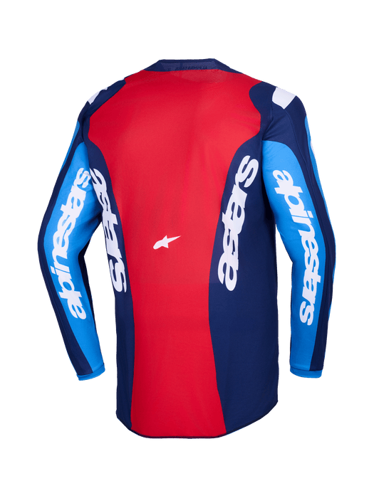 Alpinestars 2026 Fluid Grid Jersey Blue Red Top Two Moto