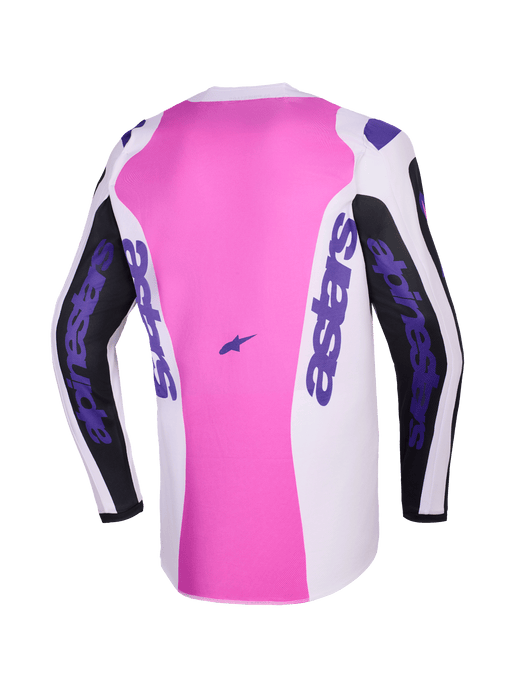 Alpinestars 2026 Fluid Grid Jersey Black Light-Gray Purple Top Two Moto