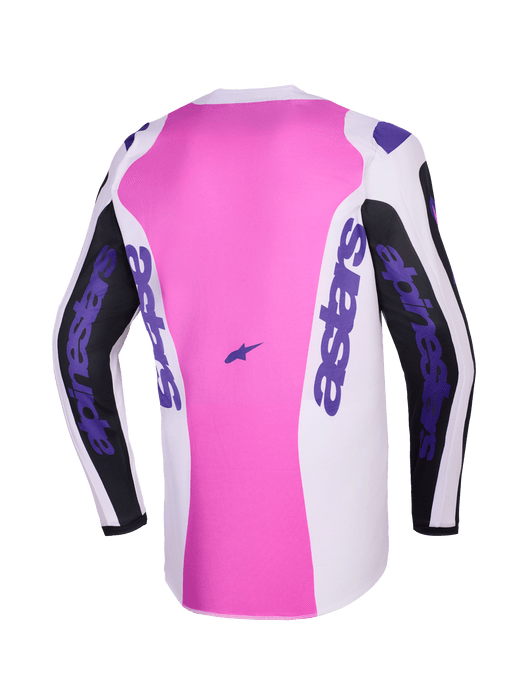 Alpinestars 2026 Fluid Grid Jersey Black Light-Gray Purple Top Two Moto