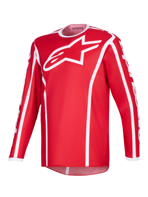 Alpinestars 2026 Fluid Apex Jersey Red White Top Two Moto