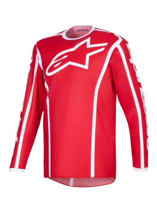 Alpinestars 2026 Fluid Apex Jersey Red White Top Two Moto