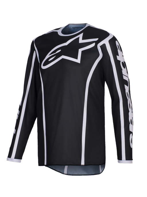 Alpinestars 2026 Fluid Apex Jersey Black Gray Top Two Moto