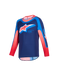 Alpinestars 2026 Youth Supertech Vista Jersey Dark-Navy Hot-Coral Cobalt Top Two Moto