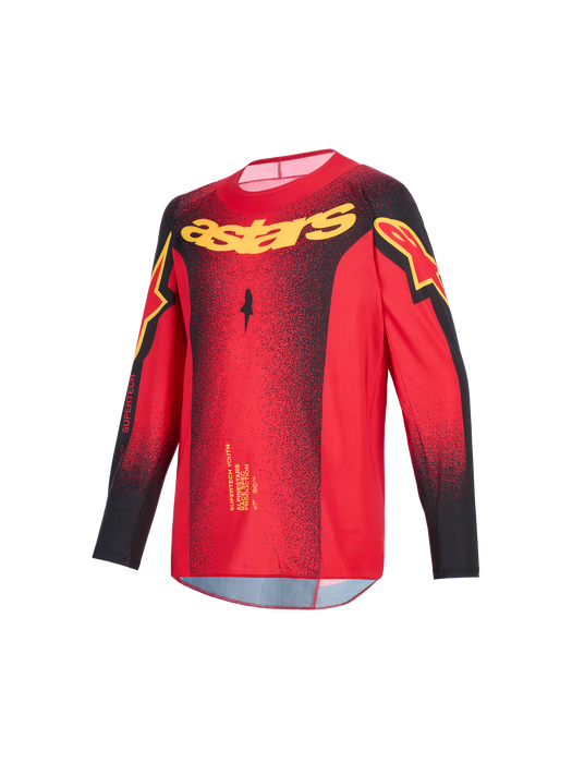 Alpinestars 2026 Youth Supertech Scenz Jer Red Black Yellow Top Two Moto