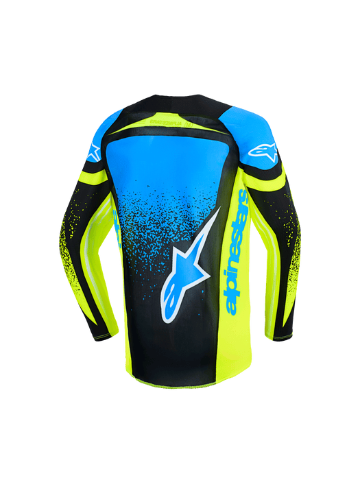 Alpinestars 2026 Youth Supertech Nomur Jer Dark-Navy Fluro-Yellow Ucla Blue Top Two Moto