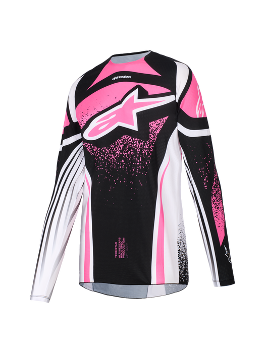 Alpinestars 2026 Womens Techstar Nomur Jer Black White Fuchsia Top Two Moto