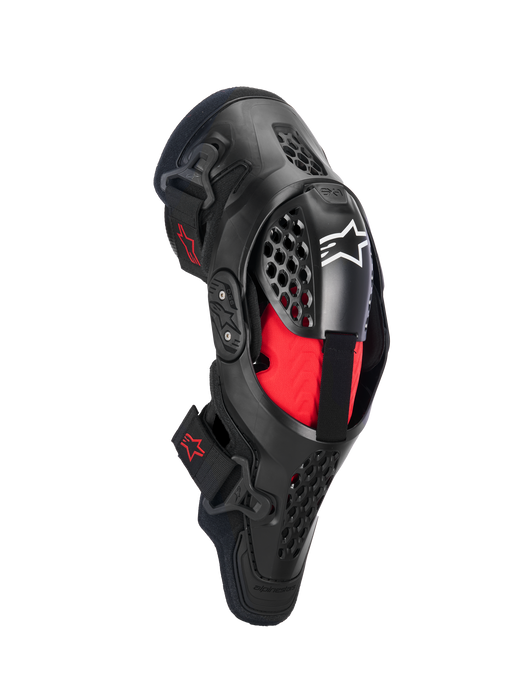Alpinestars Sx1 Plasma Knee Protector Black Red Cool-Gray Top Two Moto