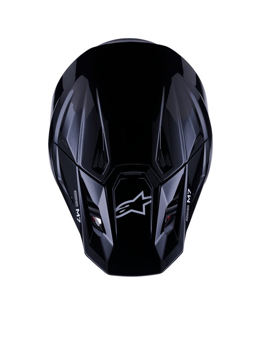 Alpinestars SM7 Solid Helmet Ece06 Black Glossy Top Two Moto