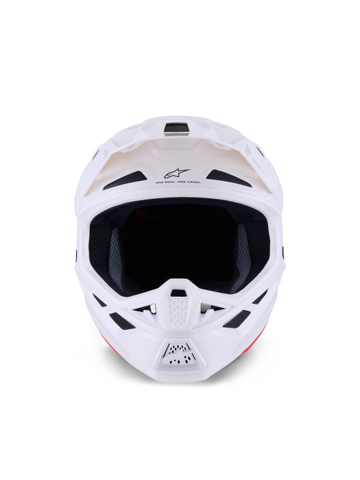 Alpinestars SM7 Solid Helmet Ece06 White Glossy Top Two Moto