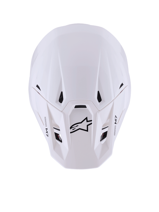 Alpinestars SM7 Solid Helmet Ece06 White Glossy Top Two Moto