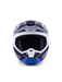 Alpinestars SM7 Rise Helmet Ece06 Blue White Glossy Top Two Moto