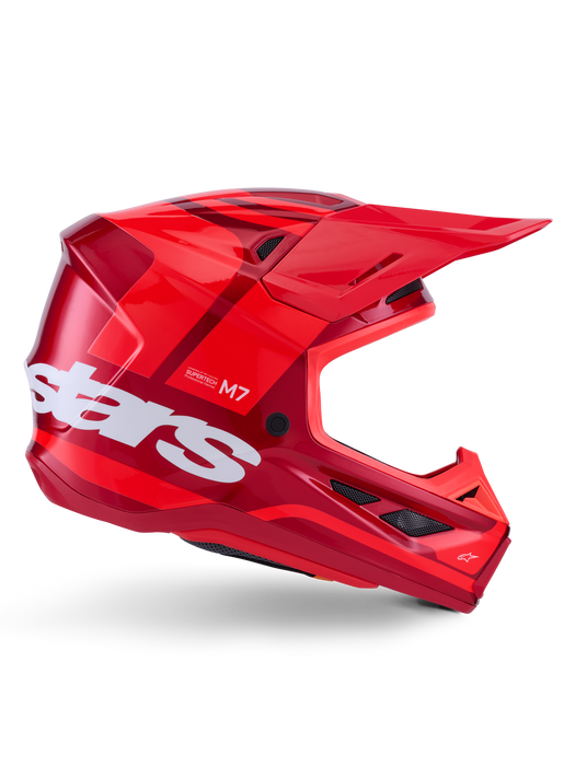 Alpinestars SM7 Core Helmet Ece06 Red Glossy Top Two Moto
